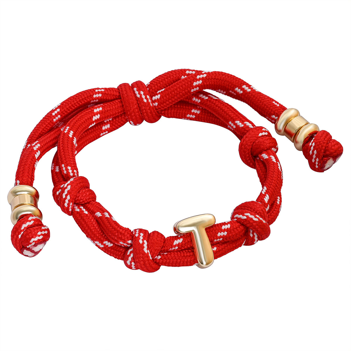 Pulseiras com Nó e Inicial Bracelets