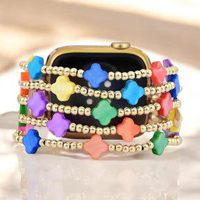Pulseira Chakra Clover Stretch para Apple Watch