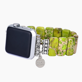 Pulseira Elástica Apple Watch de Jaspe Tibetano Lima