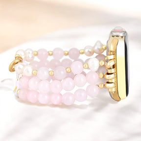 Pulseira Elástica Boss Mom Rose Quartz para Apple Watch