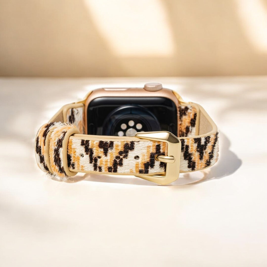 Pulseira de couro Ebony Escalade para Apple Watch