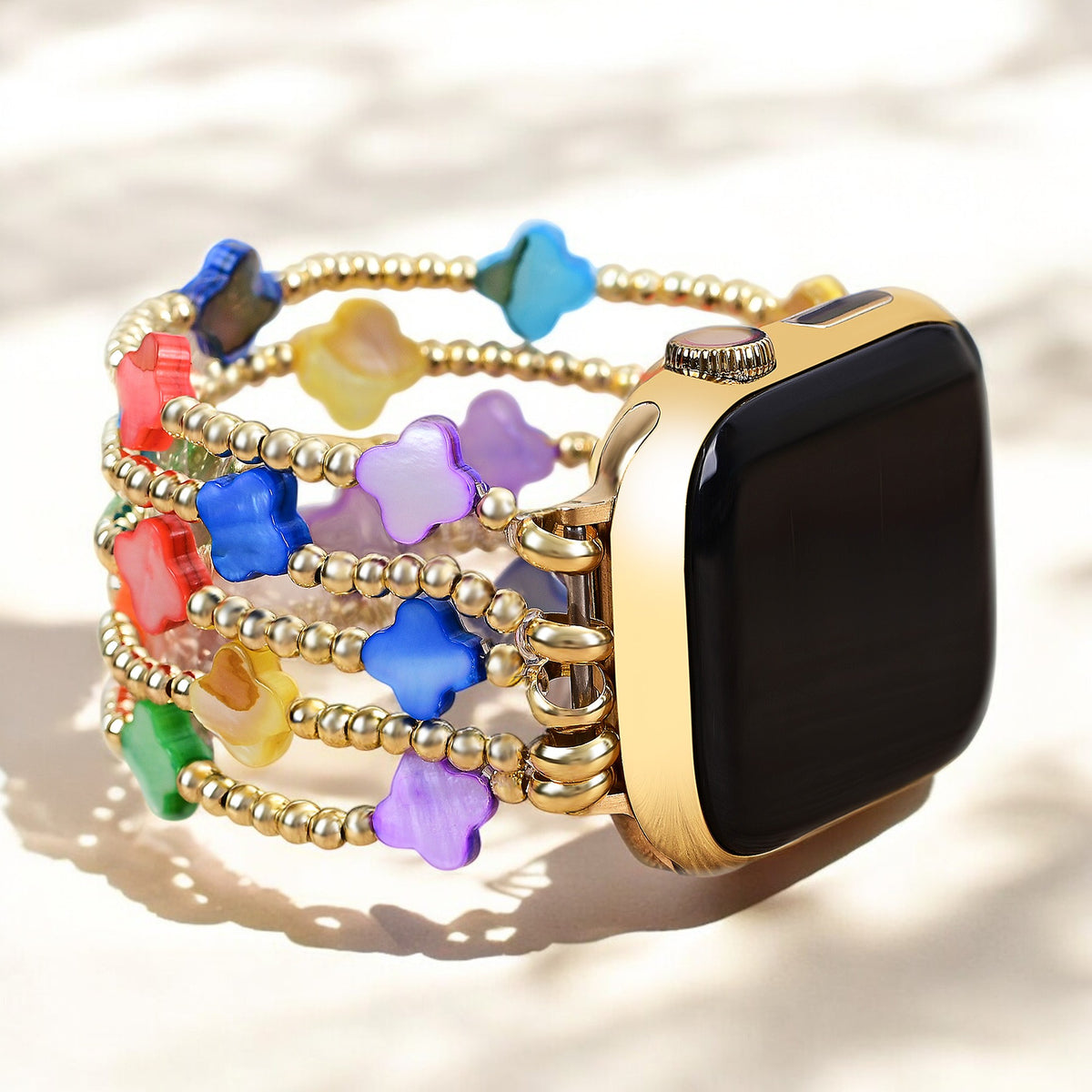 Pulseira elástica para Apple Watch Chakra Clover