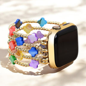 Pulseira Chakra Clover Stretch para Apple Watch
