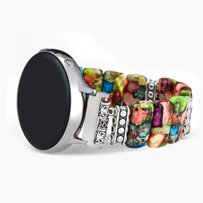 Pulseira de relógio elástica para Samsung Galaxy com flor chique