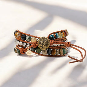 Pulseira Artesanal de Ágata Indiana