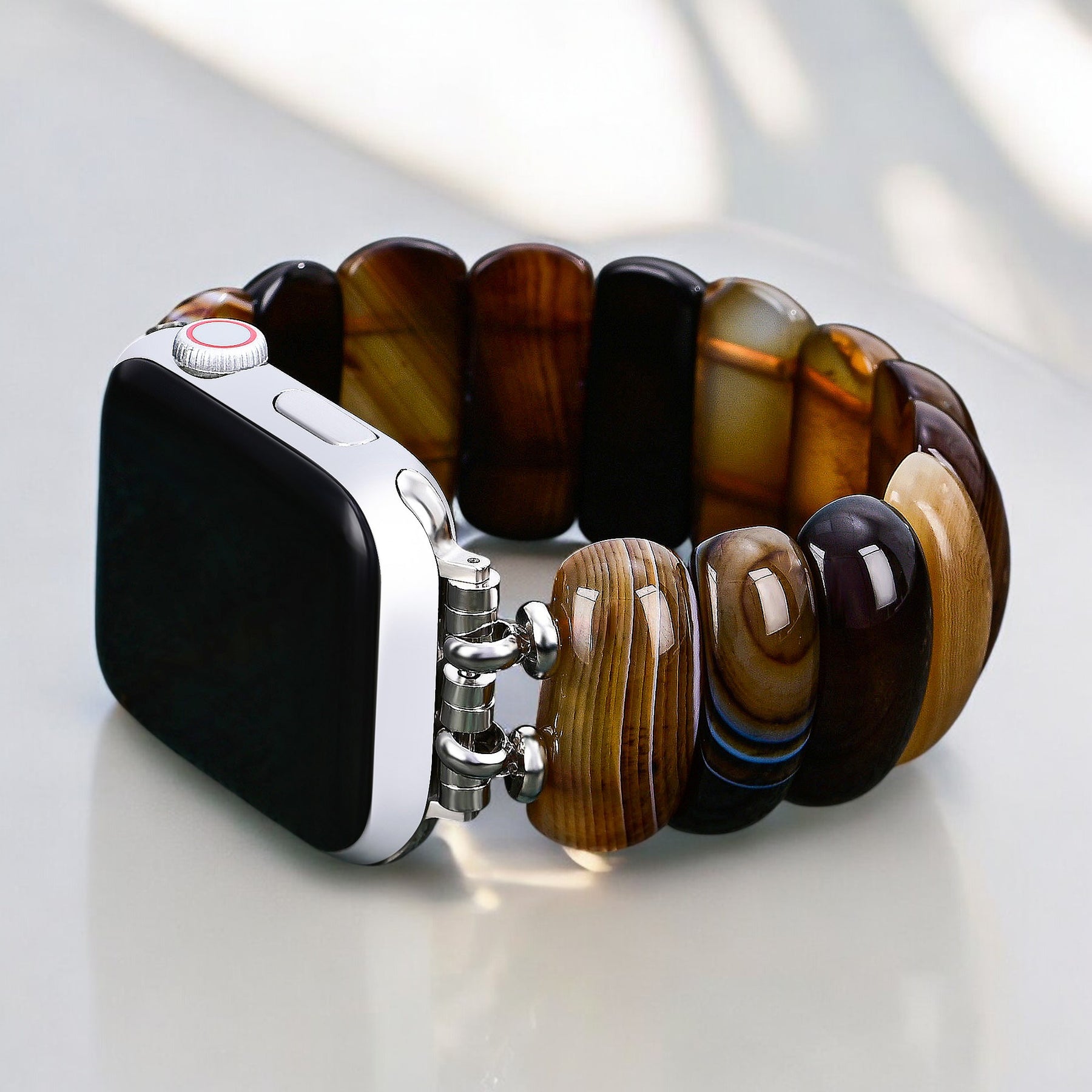 Pulseira Elástica Earthly Ember Agate para Apple Watch
