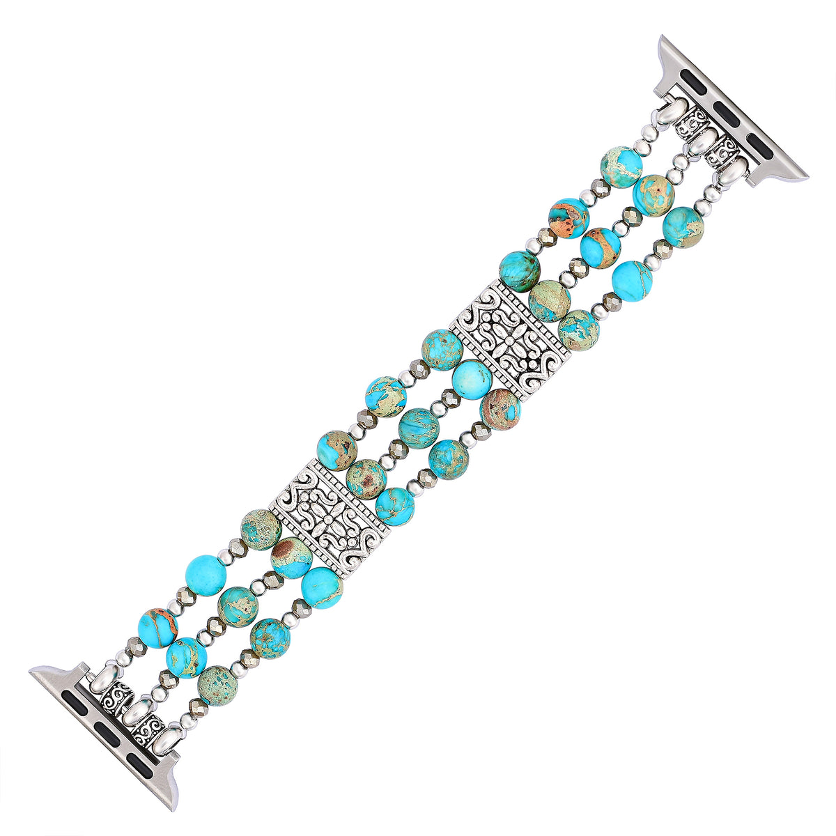 Pulseira Elástica Artisanal Turquoise Spirit para Apple Watch