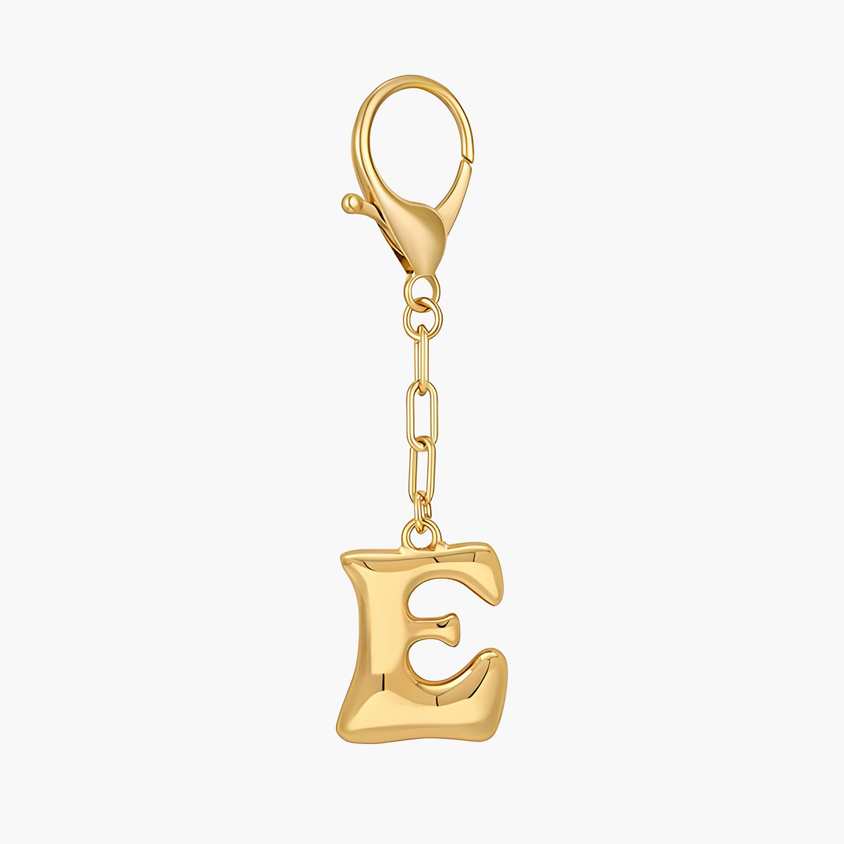 Chaveiro e Pendurar de Bolsa com Inicial em Letra de Balão