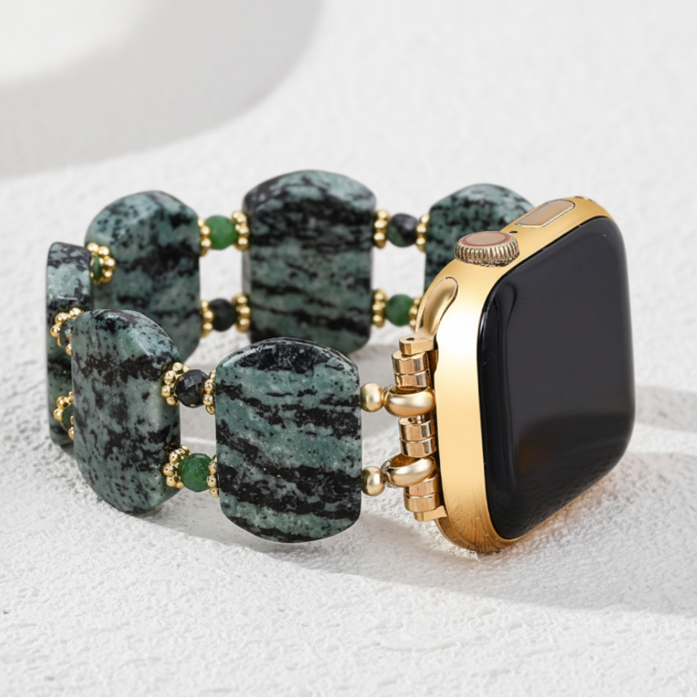 Correia Apple Watch de Musgo Esmeralda Taxoite