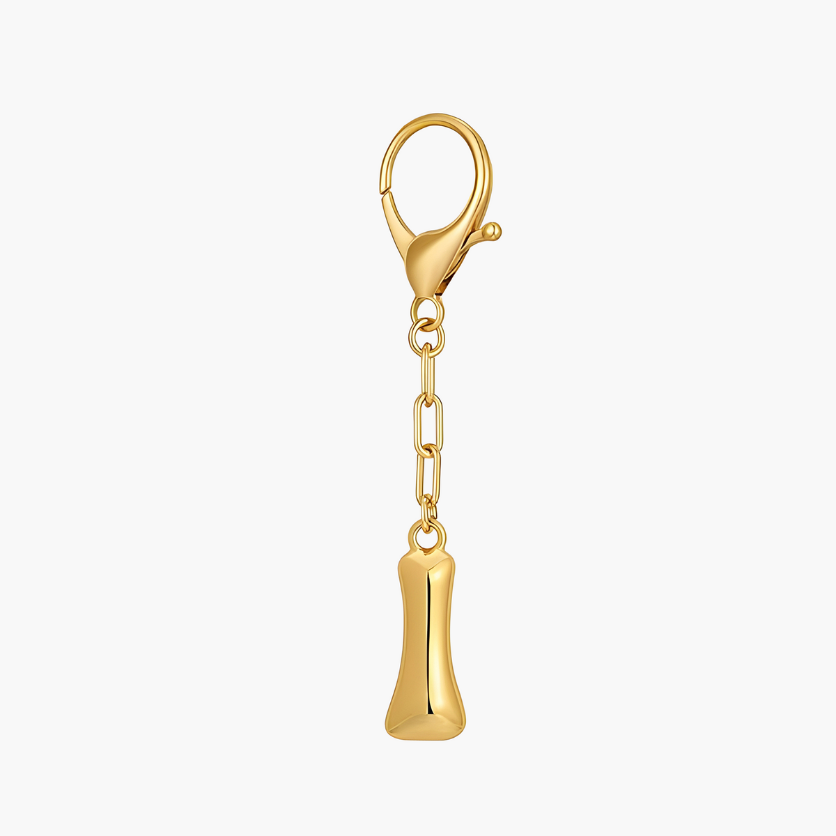 Chaveiro e Pendurar de Bolsa com Inicial em Letra de Balão