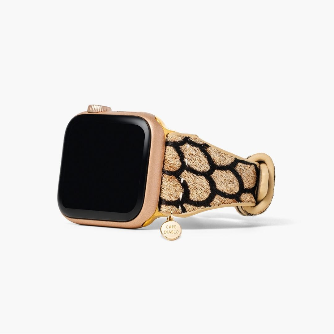 Pulseira de couro para Apple Watch Midnight Scales