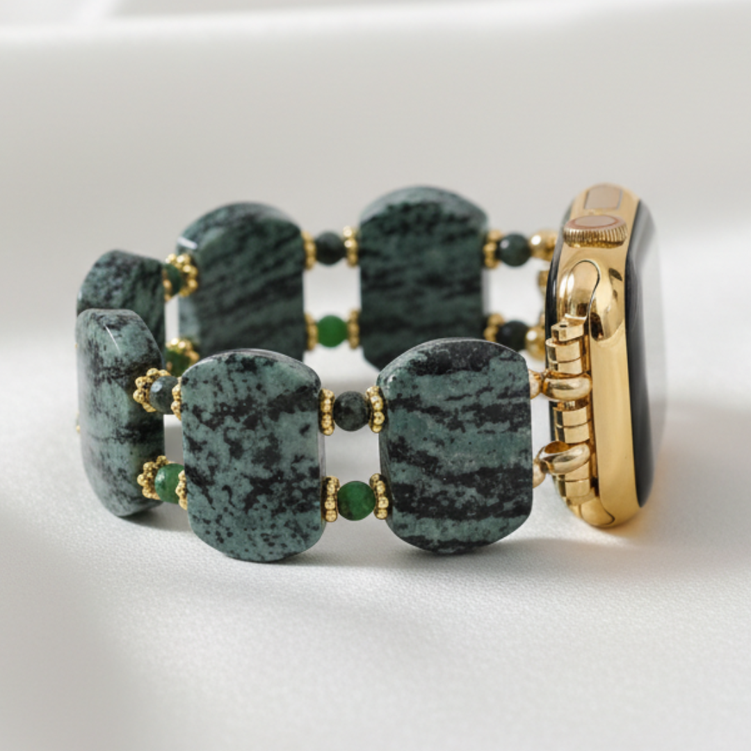 Correia Apple Watch de Musgo Esmeralda Taxoite