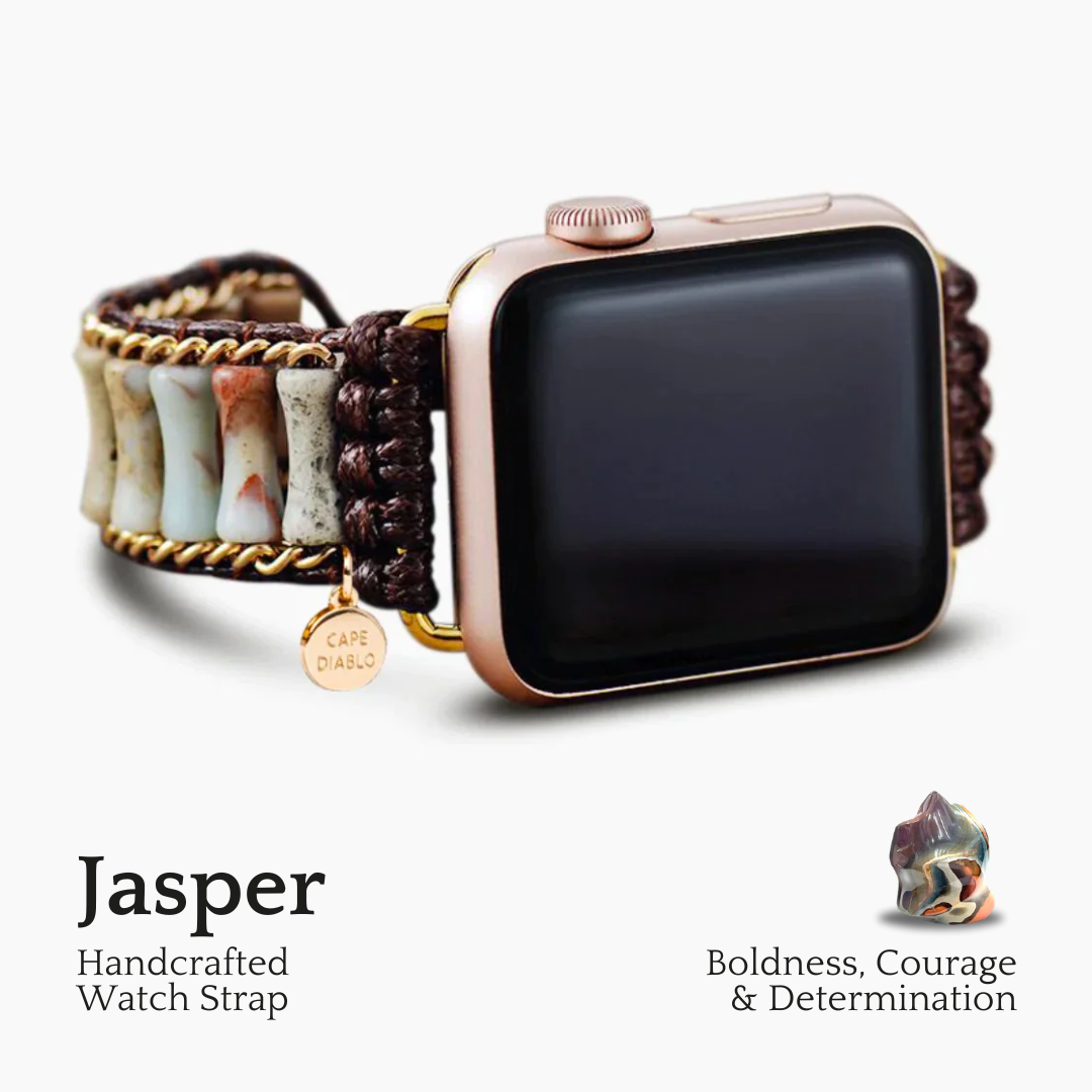 Pulseira refinada para Apple Watch em jaspe imperial