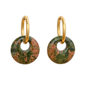 Brincos Terra Jasper