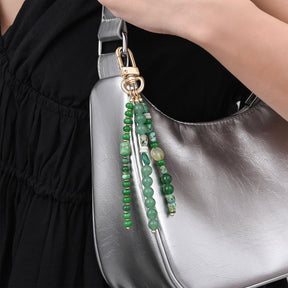 Pingente de Bolsa Harmonia de Aventurina Verde