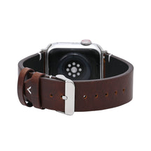 Correia de couro azul para Apple Watch masculina