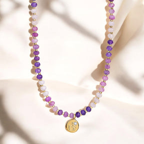 Colar Jade Lavanda Encantadora