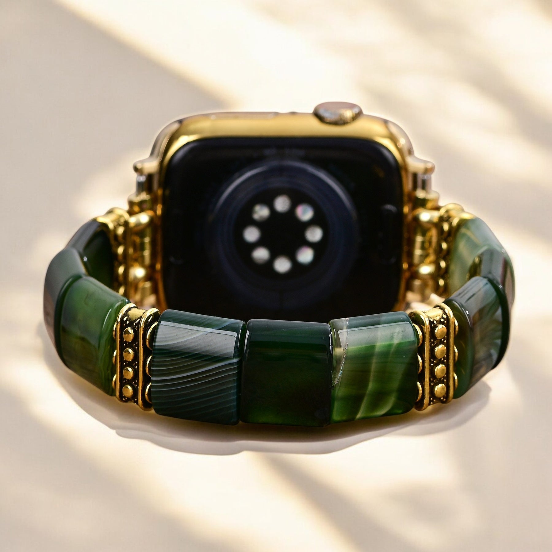 Pulseira elástica Evergreen Serenity Agate para Apple Watch