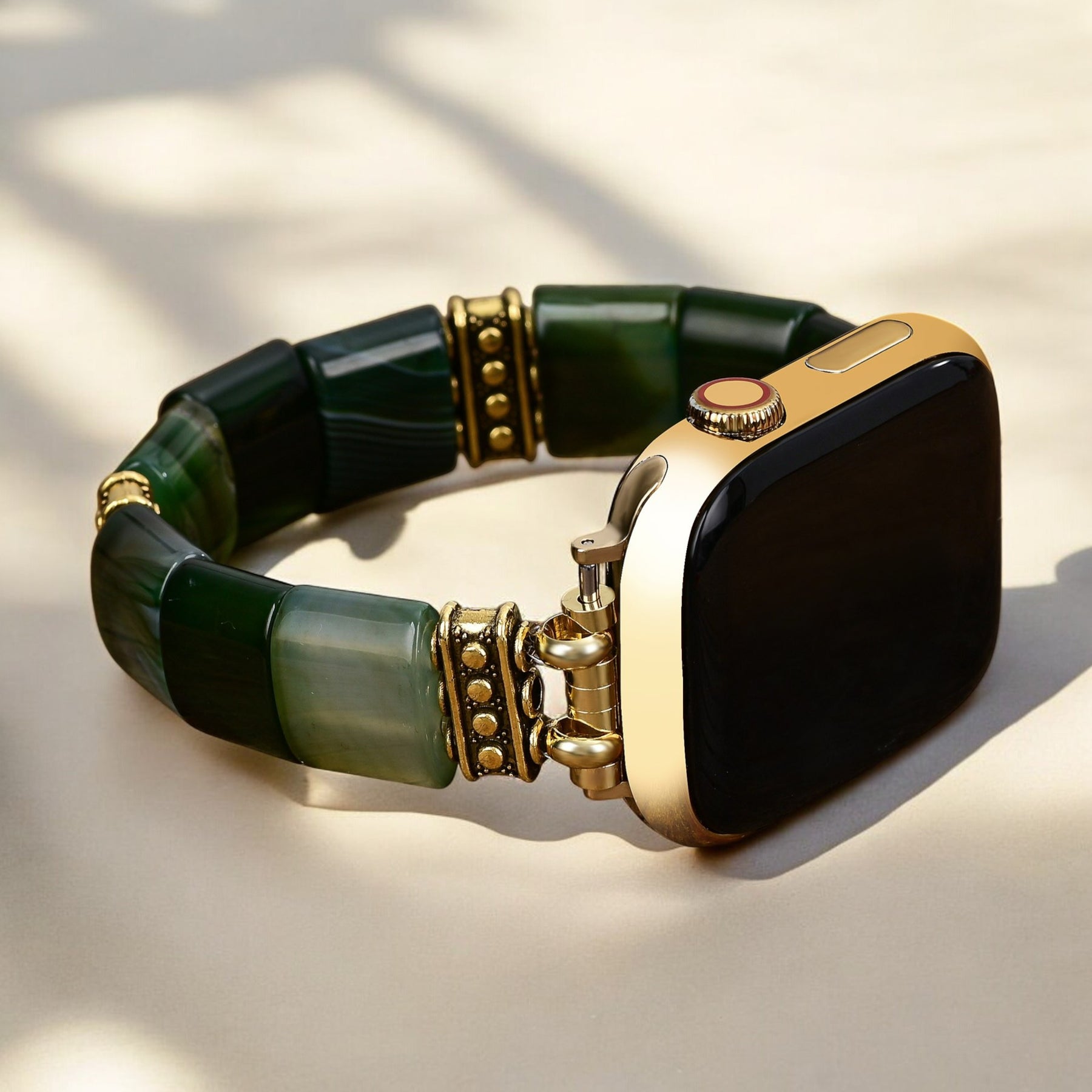 Pulseira elástica Evergreen Serenity Agate para Apple Watch