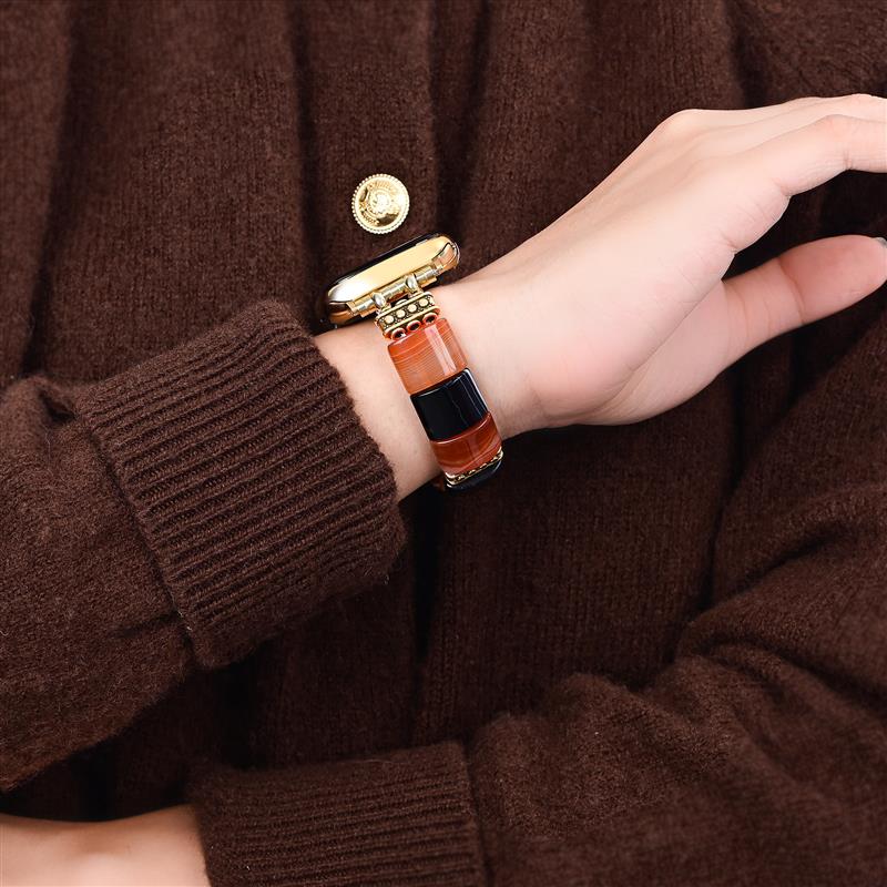 Pulseira Haunted Stripes Halloween para Apple Watch