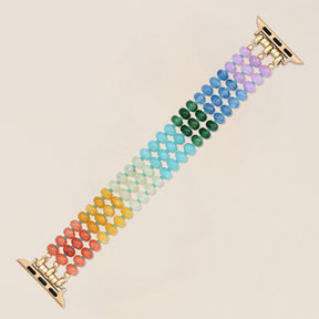 Pulseira elástica Rainbow Glow Stone para Apple Watch