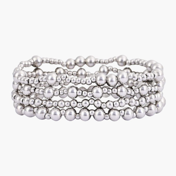 Conjunto de Pulseiras Platinum Demure