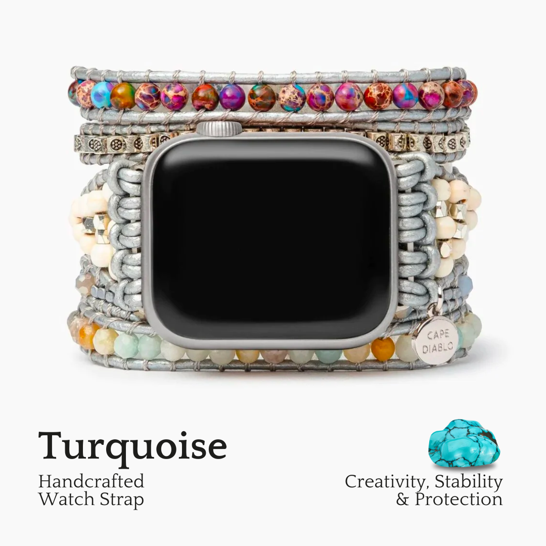 Pulseira de Proteção Turquesa Curativa para Apple Watch