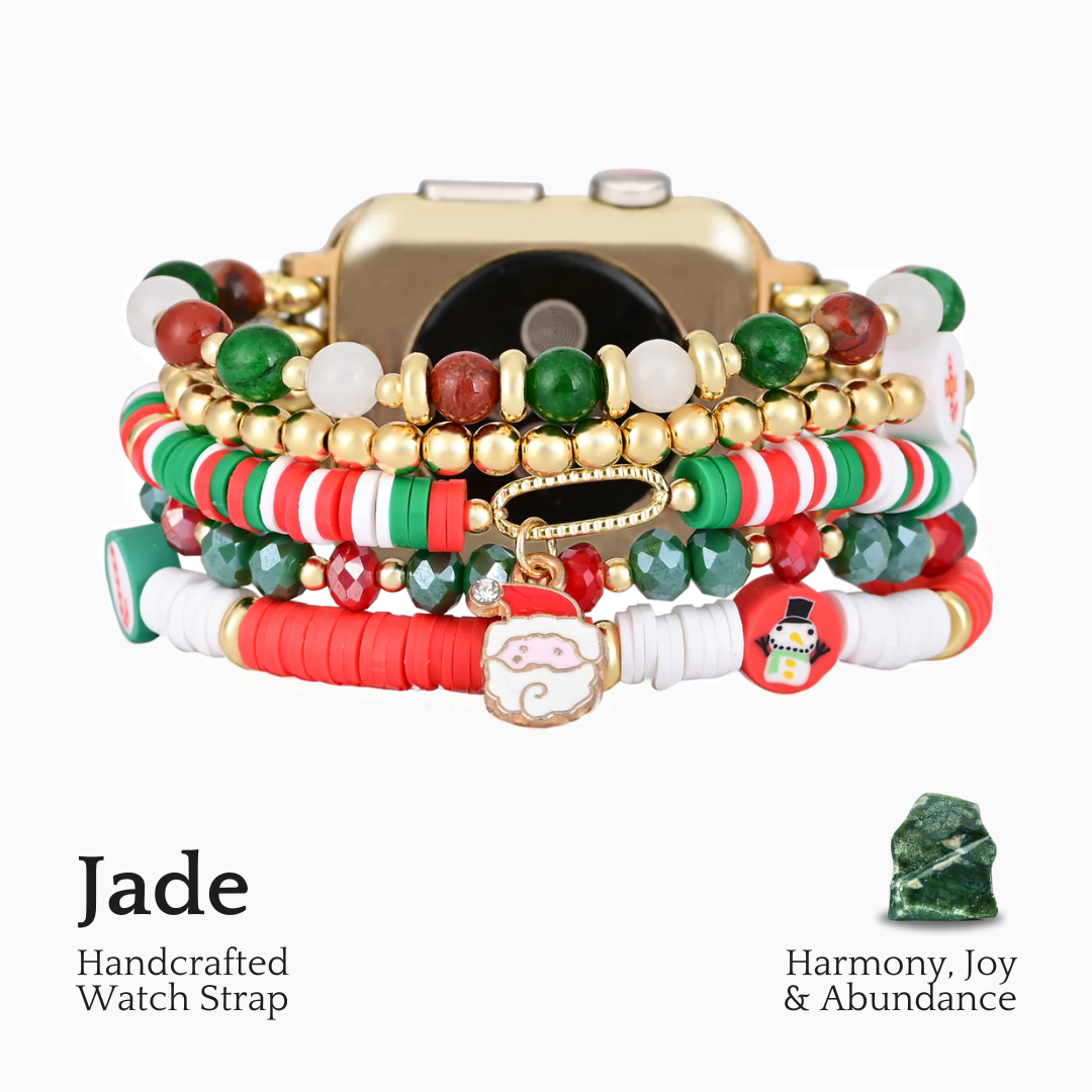 Correia elástica Santa Sparkle para Apple Watch