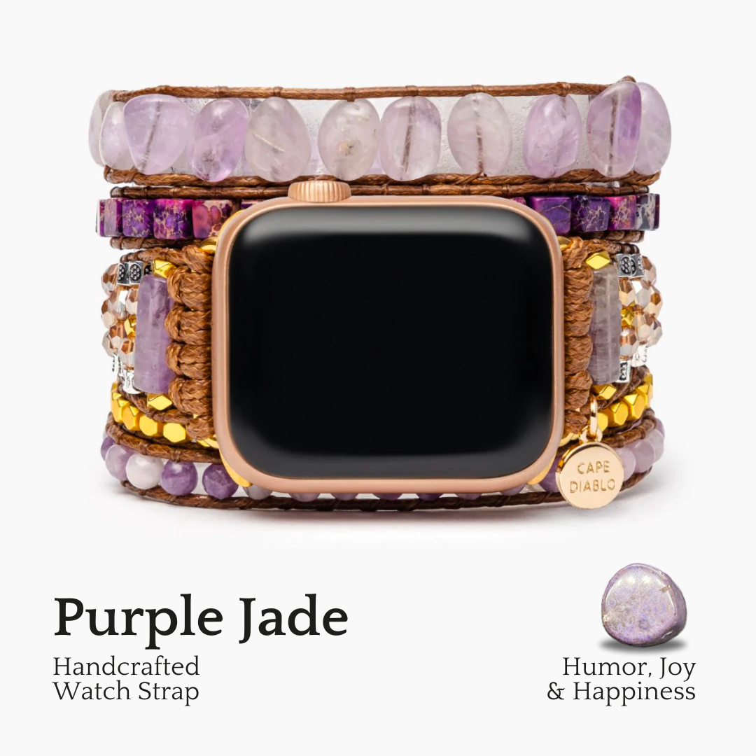 Pulseira Mágica Apple Watch Jade Roxo