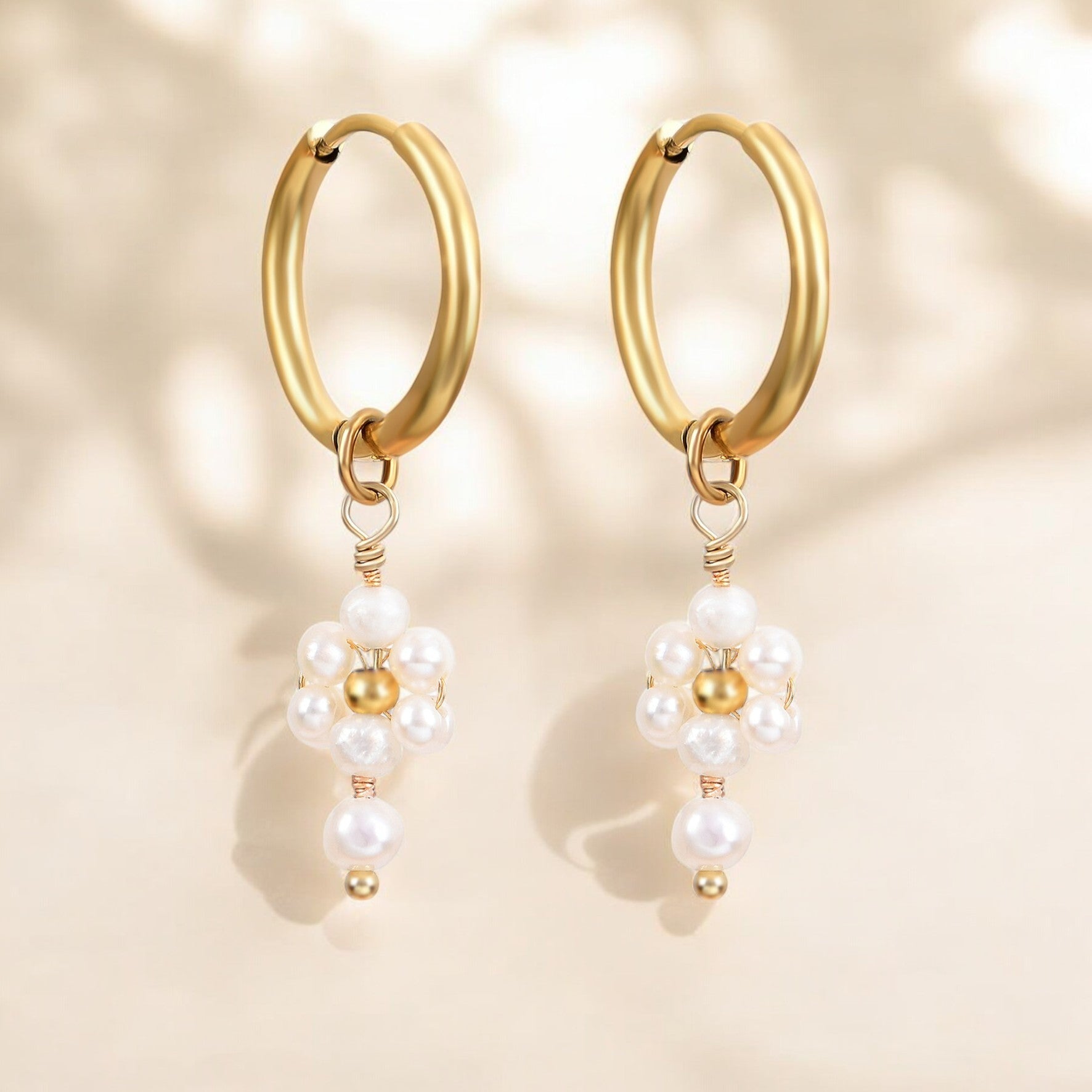 Brincos de Argola Blossom Pearl