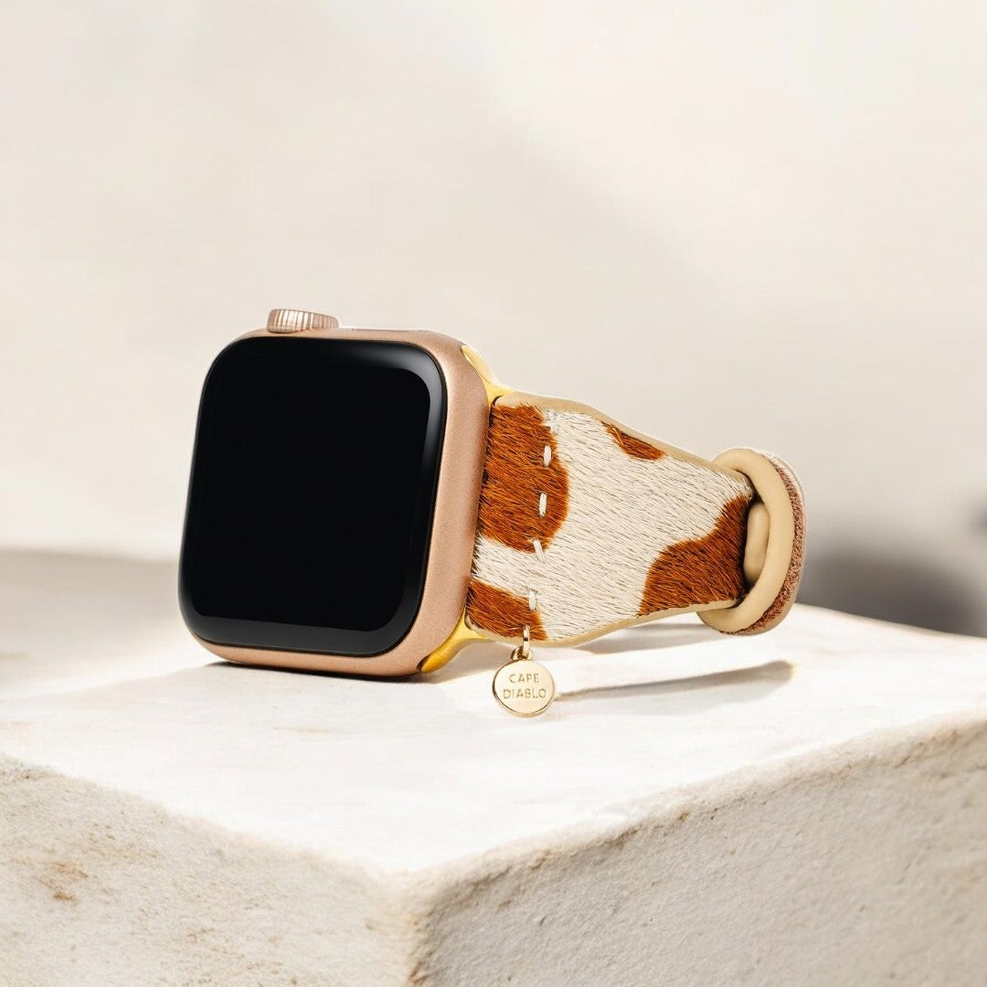 Pulseira de Couro Elegante Savannah para Apple Watch