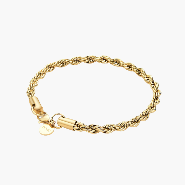 Pulseira de Corda (Ouro) 5mm