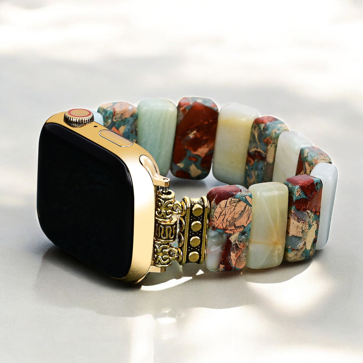 Pulseira Elástica Earth Amazonite para Apple Watch