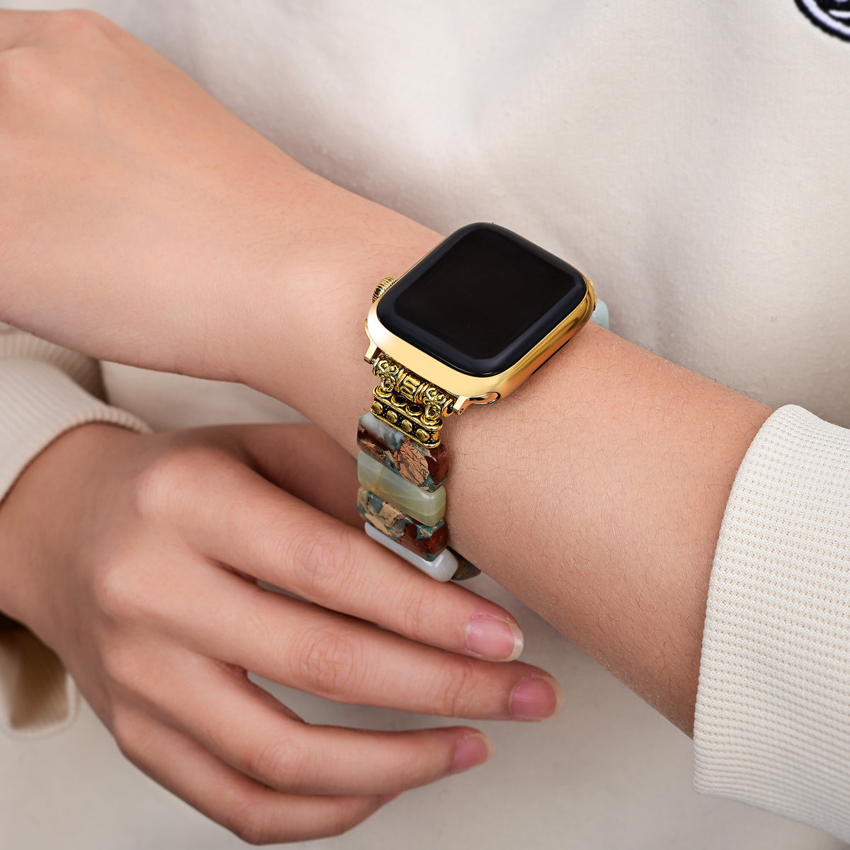 Pulseira Elástica Earth Amazonite para Apple Watch