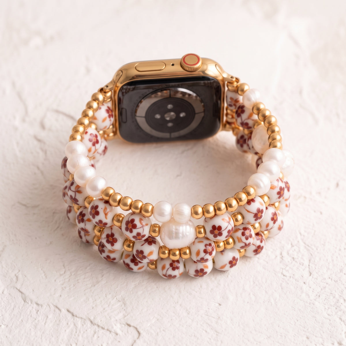 Bracelete Apple Watch Porcelain Garden Autumn Blossom