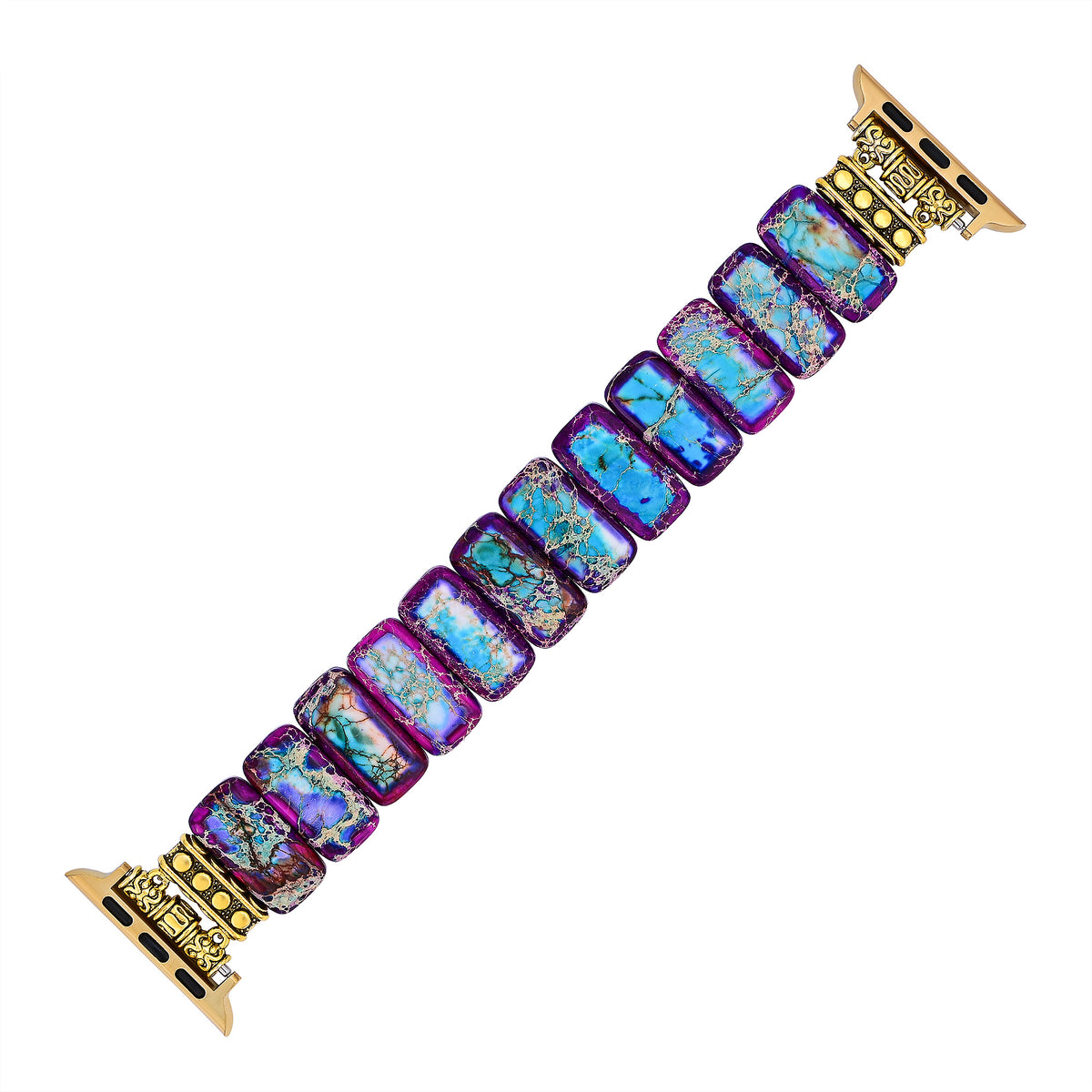 Pulseira Elástica Majestic Tibetan Jasper para Apple Watch