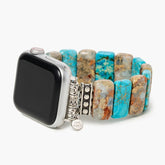Correia elástica Apple Watch turquesa costeira