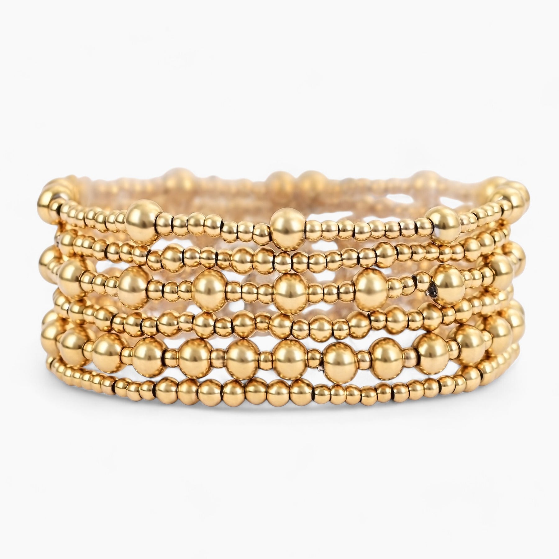 Conjunto de pulseiras Golden Demure