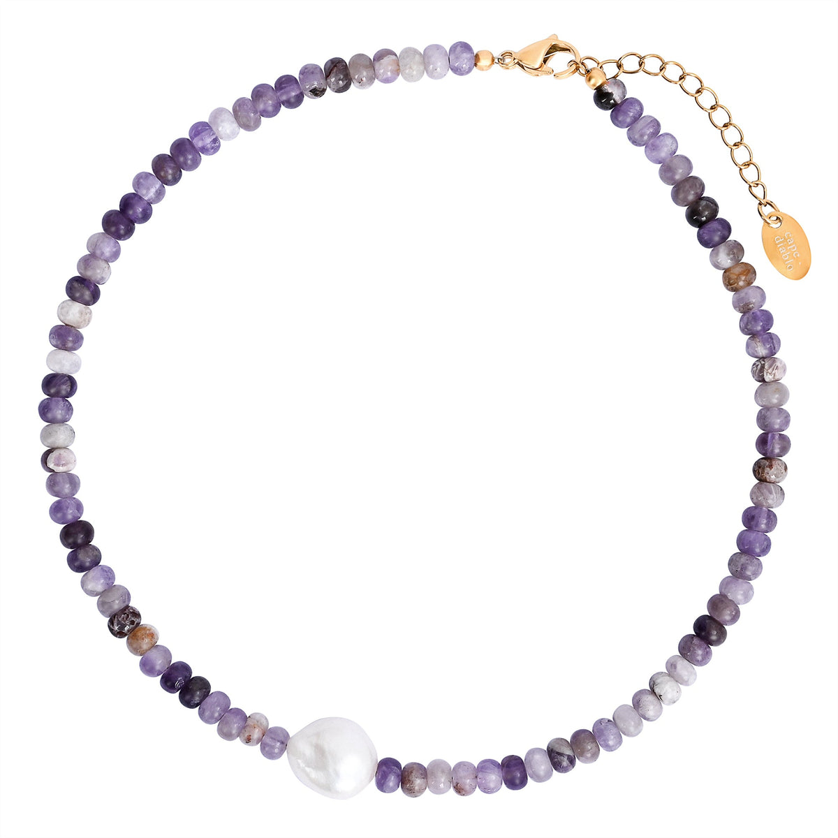 Colar de Pérola Amethyst Grace