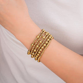 Conjunto de pulseiras Golden Demure