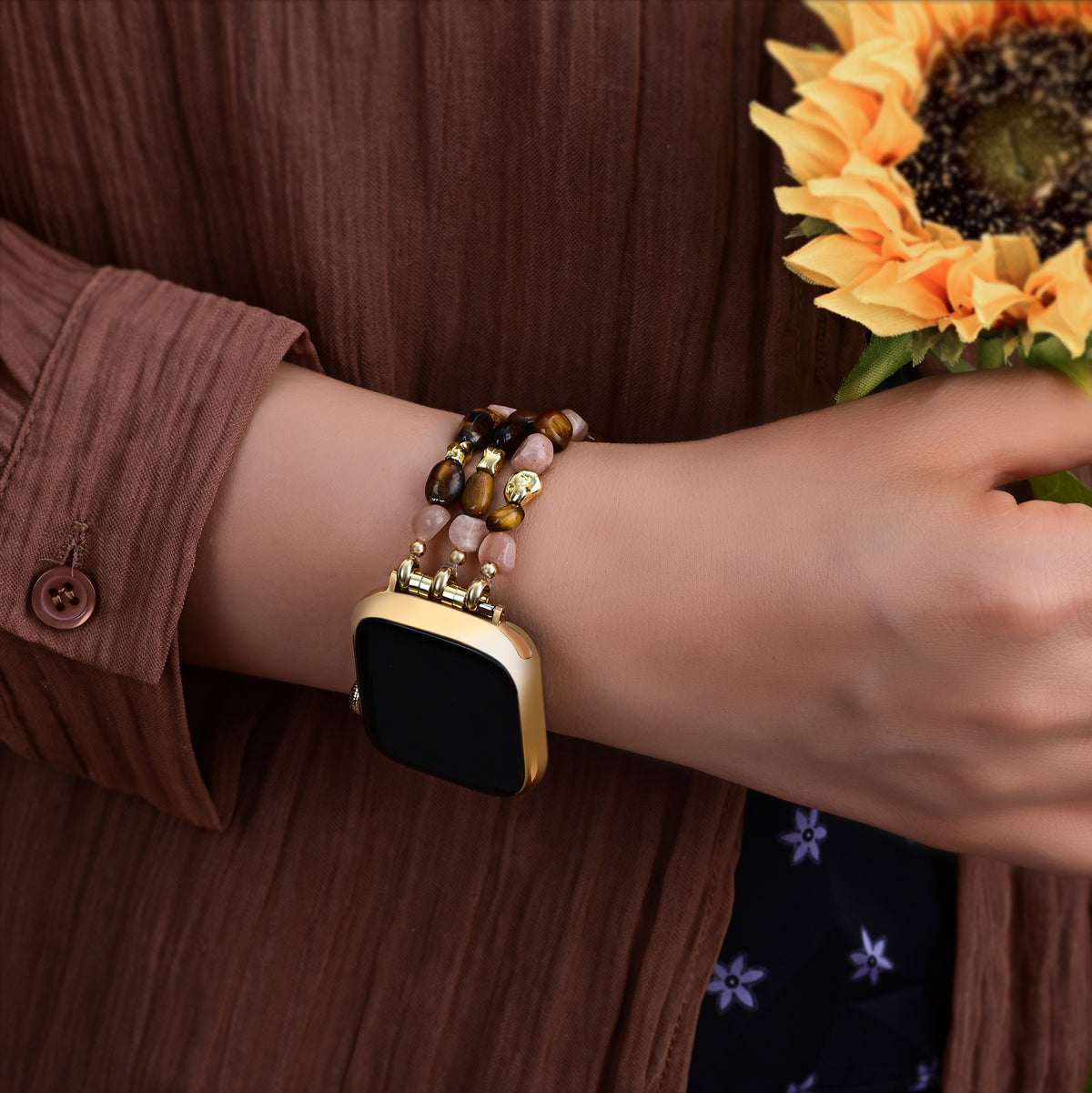 Correia elástica Autumn Ember para Apple Watch