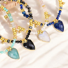 Pulseira de Encanto de Amor em Amazonite