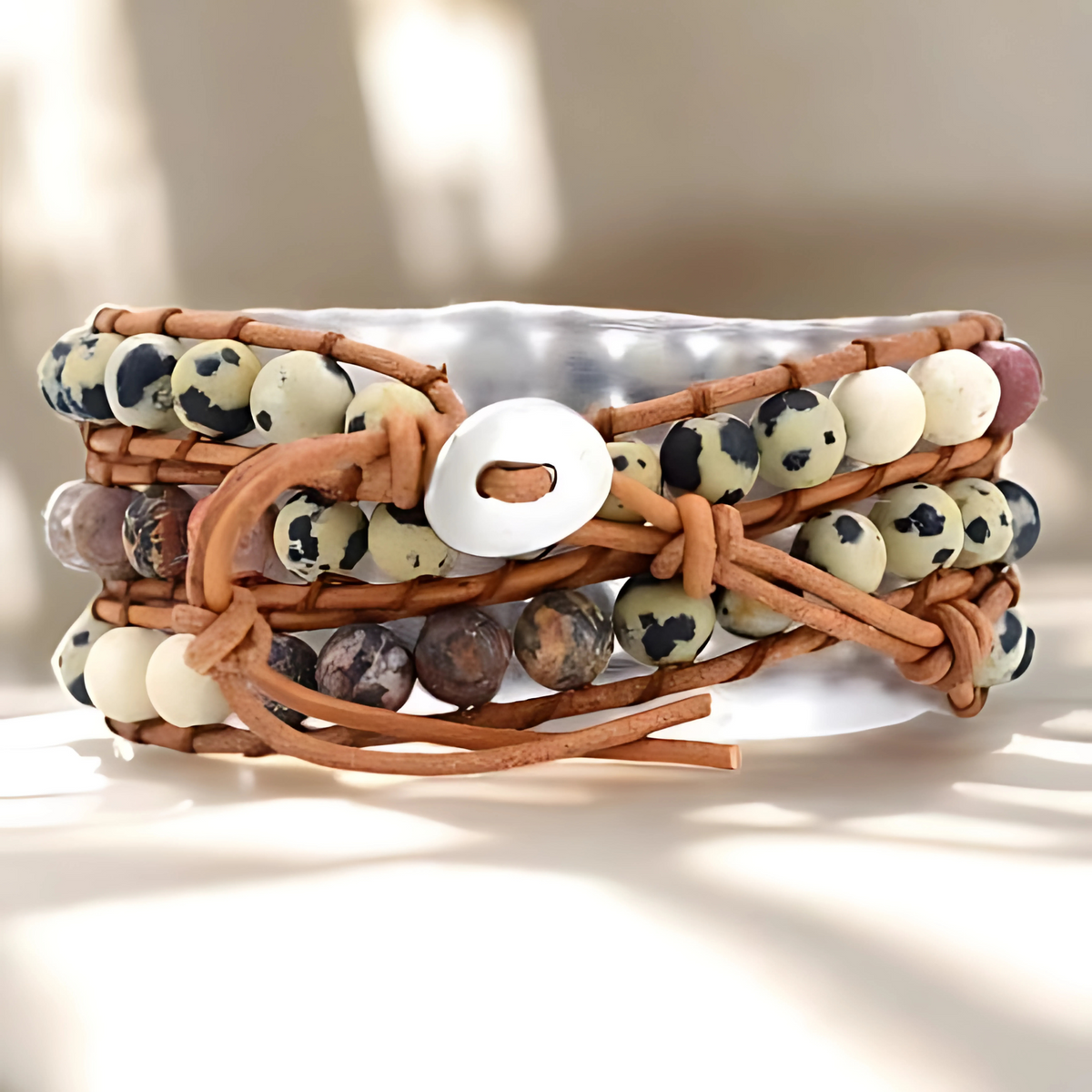 Pulseira de proteção do amor amazonita