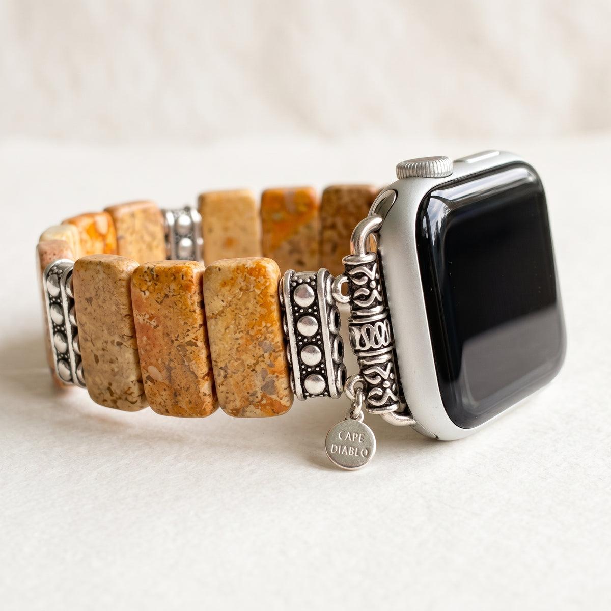 Bracelete elástica dourada Terra para Apple Watch
