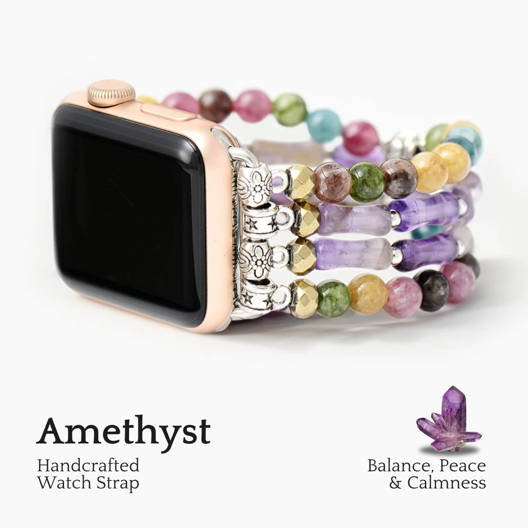 Pulseira Elástica Mosaic Amethyst para Apple Watch