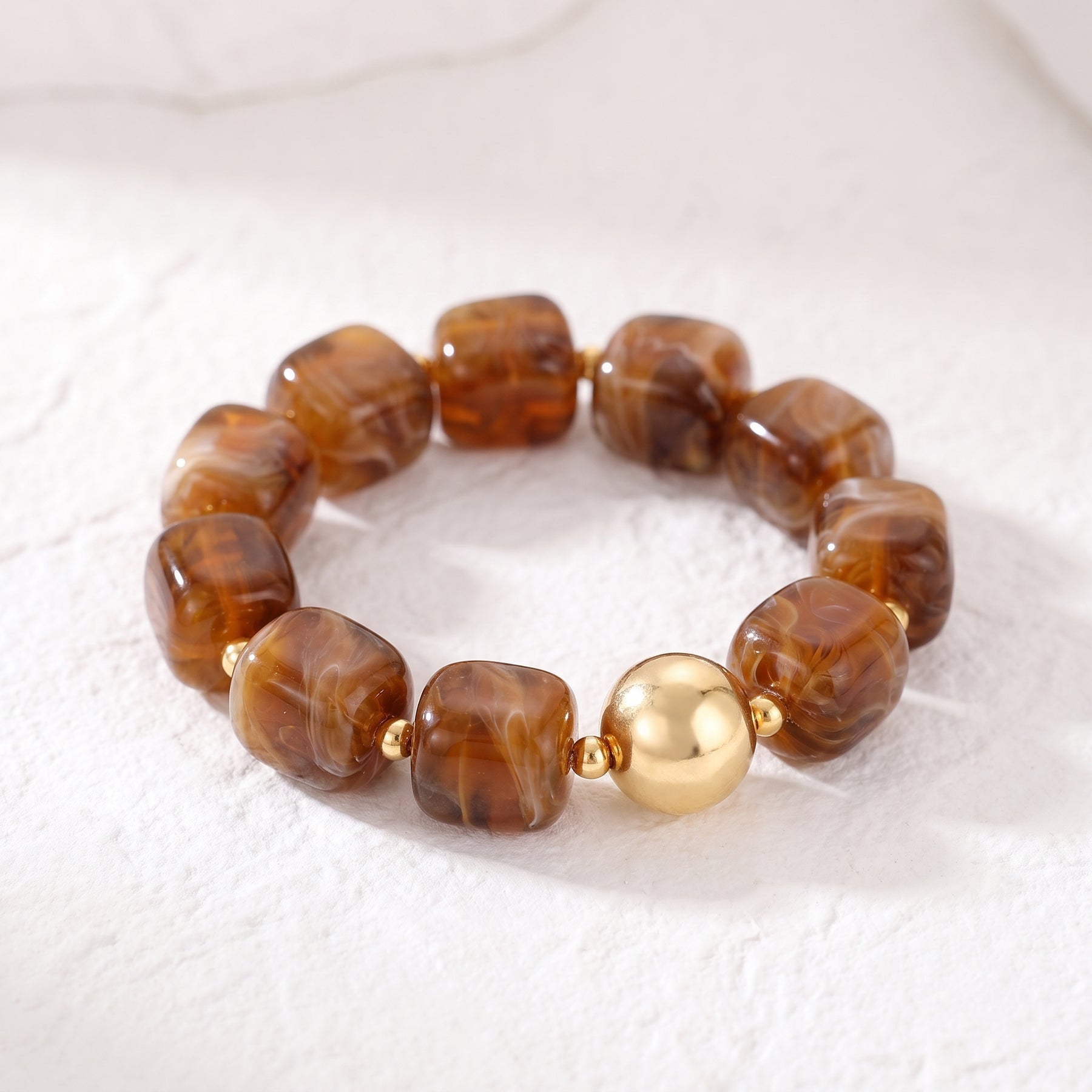 Pulseira Chunky Terra Dourada