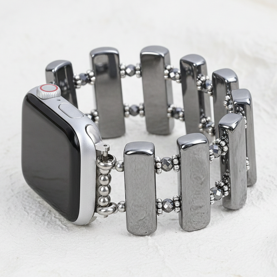 Correia Elástica Eclipse Platina para Apple Watch