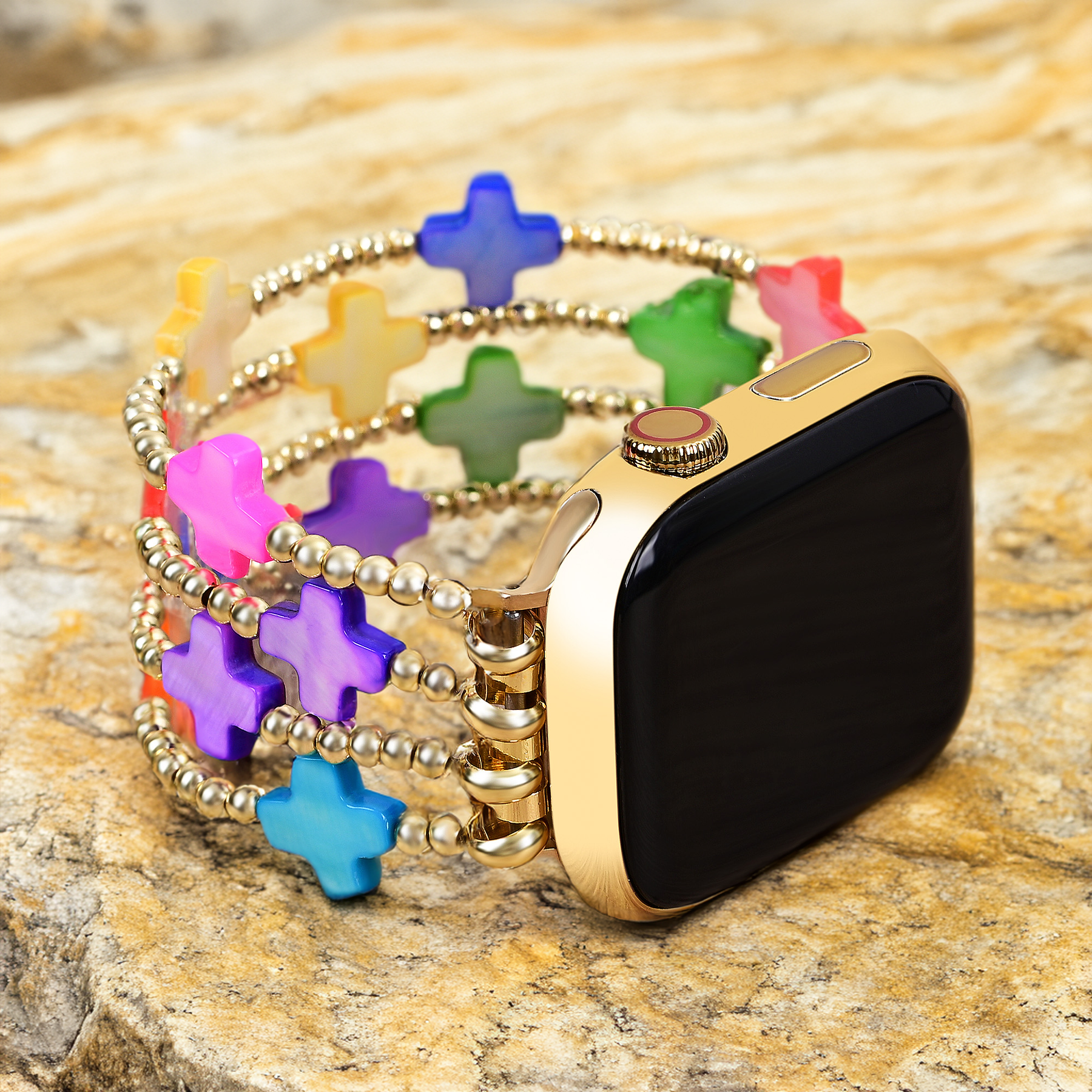 Pulseira elástica Chakra Cross para Apple Watch