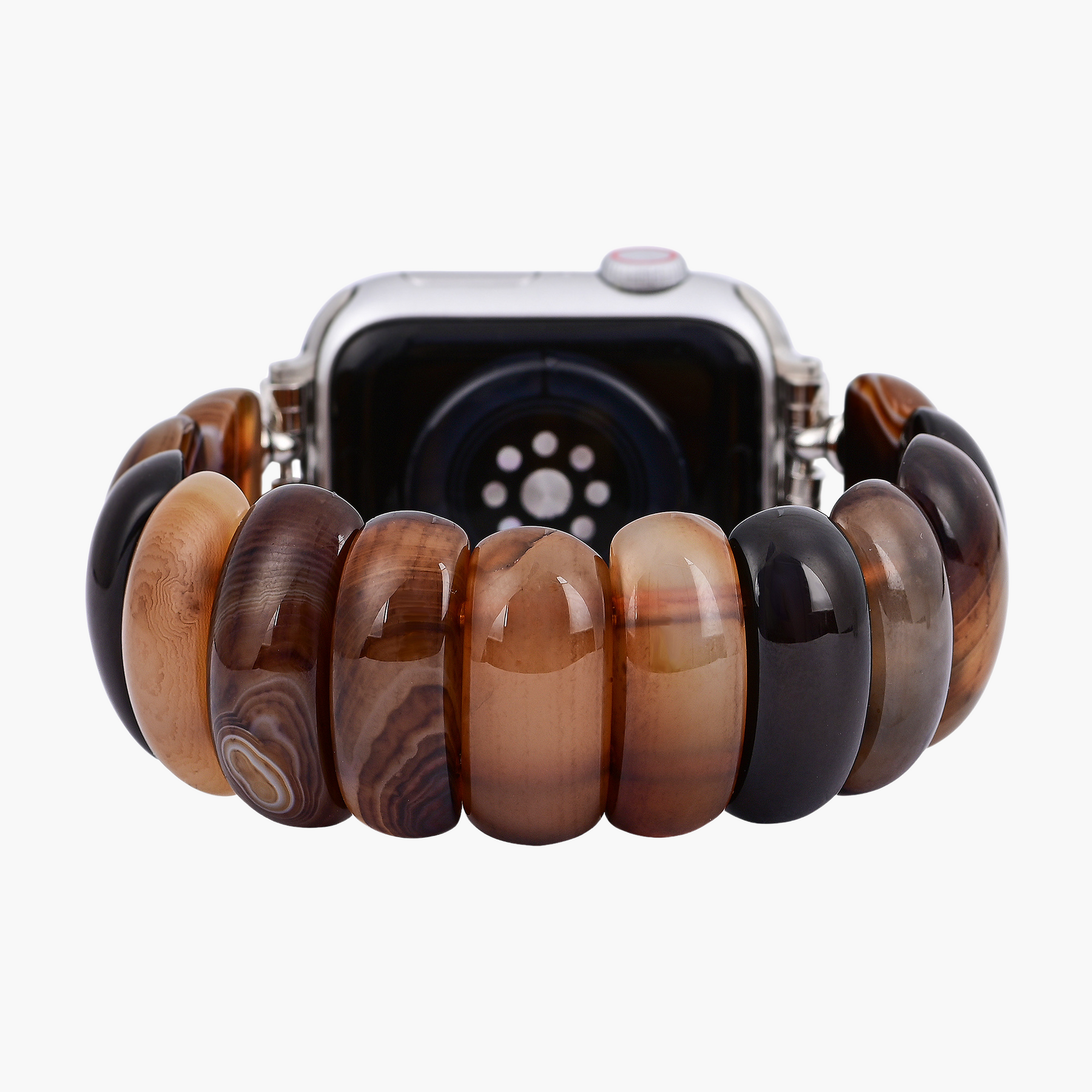 Pulseira de Apple Watch de Ágata Ember Terrestre