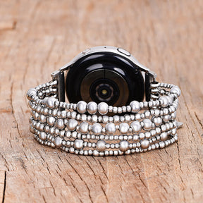 Pulseira Platinum Demure Stretch para Apple Watch